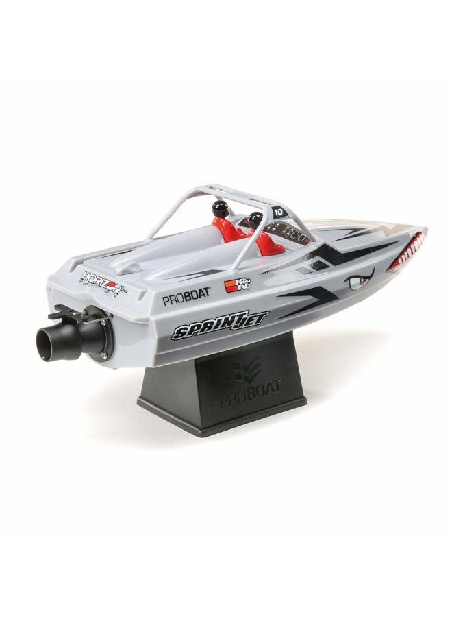 Pro Boat Sprintjet 9" Self-Righting Deep-V Jet Boat Brushed RTR Ready to Run Silver PRB08045T1 - Image 2