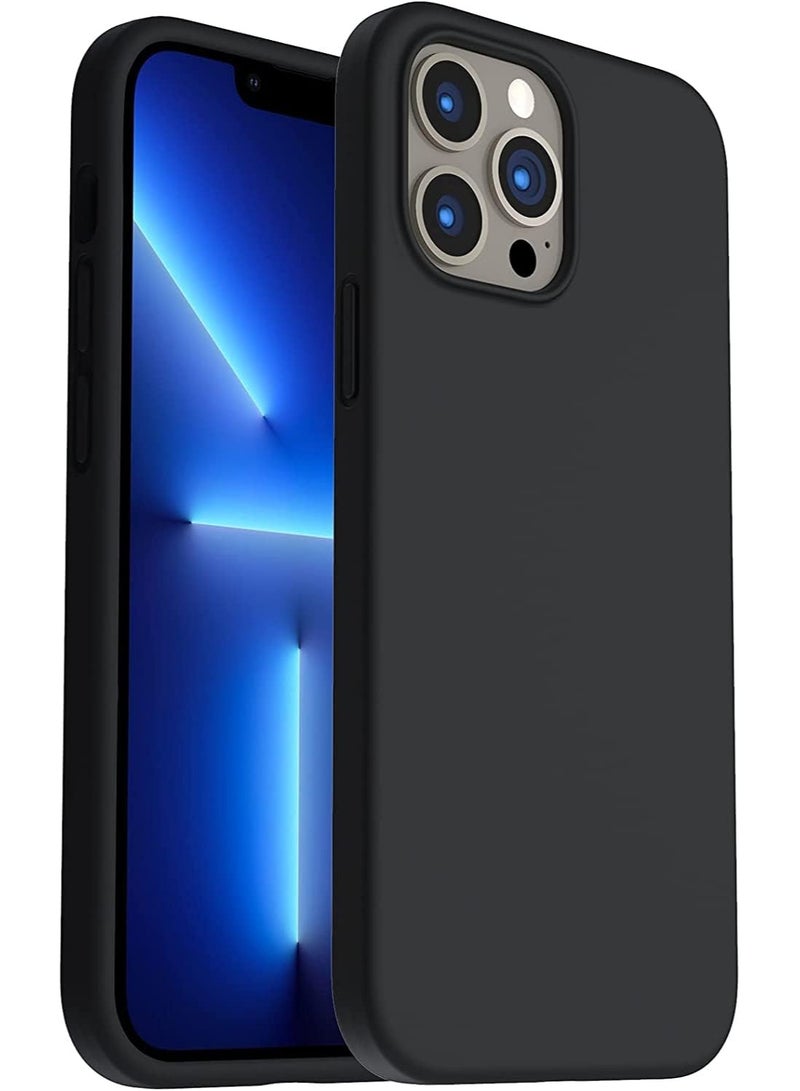 حافظة هاتف آيفون 15 برو، غطاء حماية من السيليكون مقاوم للصدمات ومضاد للخدش (أسود) - Image 2