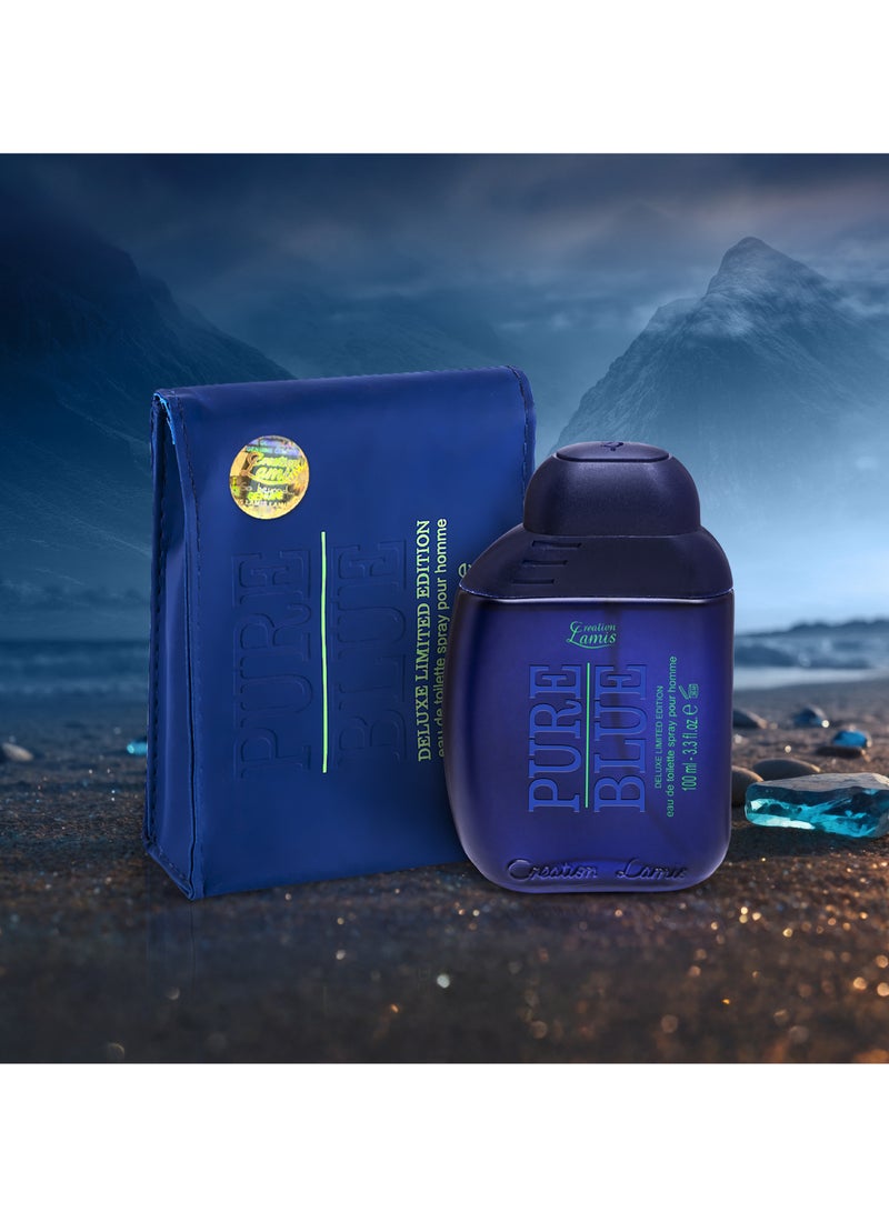 Creation Lamis Pure Blue Eau de Toilette For Men 100ml - Image 2