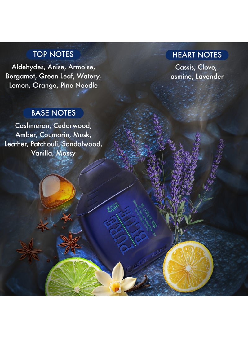 Creation Lamis Pure Blue Eau de Toilette For Men 100ml - Image 3