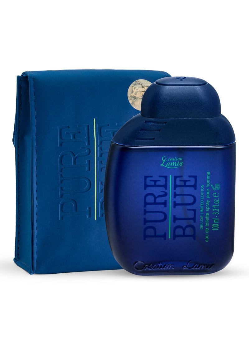 Creation Lamis Pure Blue Eau de Toilette For Men 100ml  - Image 3