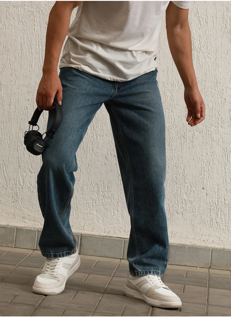 هوبرهولمي Cotton Relaxed Fit Jeans for Men