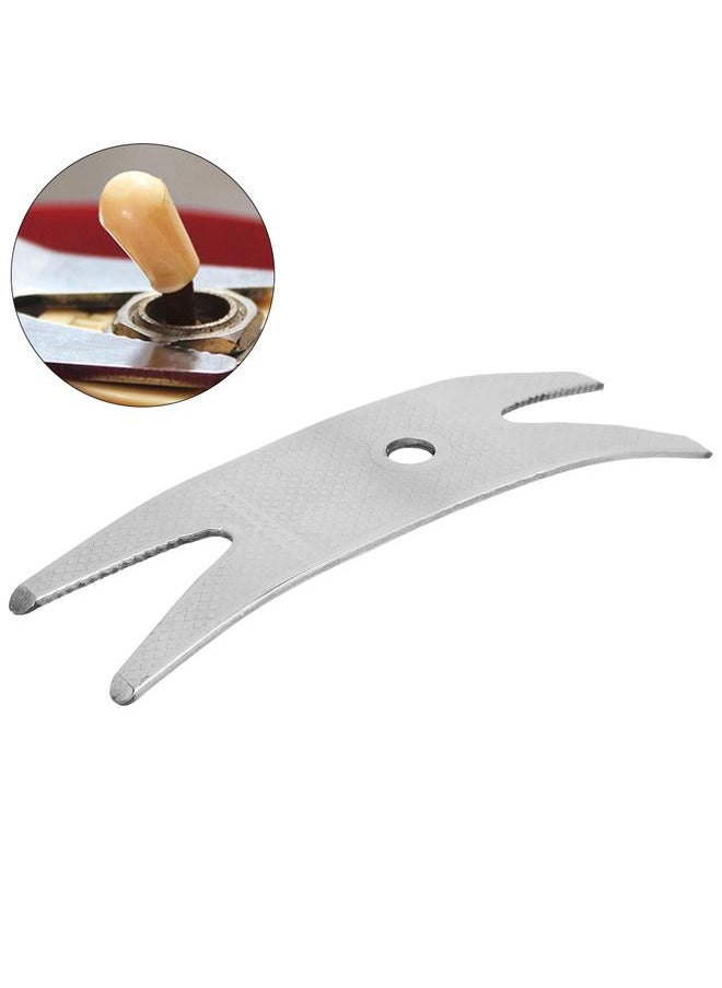 Thoraya - Electric Guitar Bass Stainless Steel MultiTool Spanner Wrench Knob Tuner Bushing(Silver) - Image 1