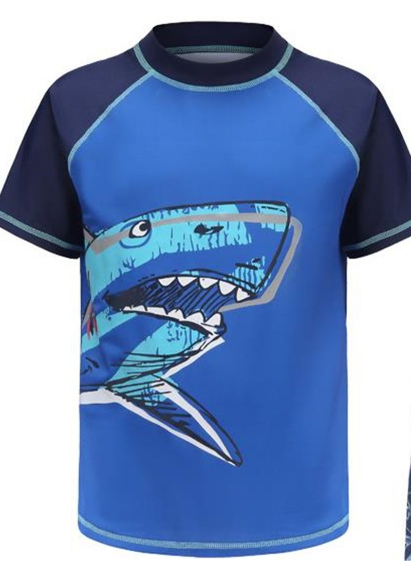 Generic 3pcs swimsuit boys swimsuit pants hat beach swimsuit set - Image 2