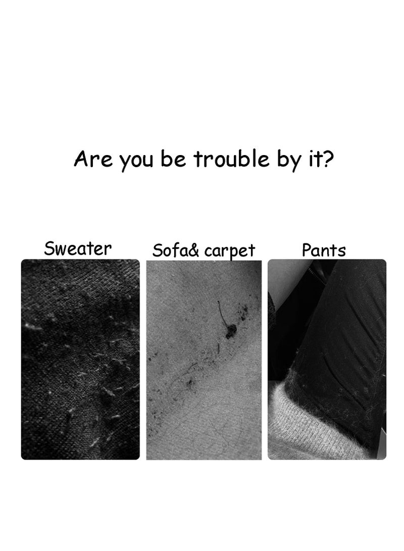 SYOSI إزالة الوبر المحمولة، ماكينة حلاقة الملابس - فرشاة إزالة الوبر الجانبية المزدوجة القابلة لإعادة الاستخدام للسفر لإزالة الوبر وشعر الحيوانات الأليفة والغبار من الملابس والأثاث (2 عبوة) - Image 5