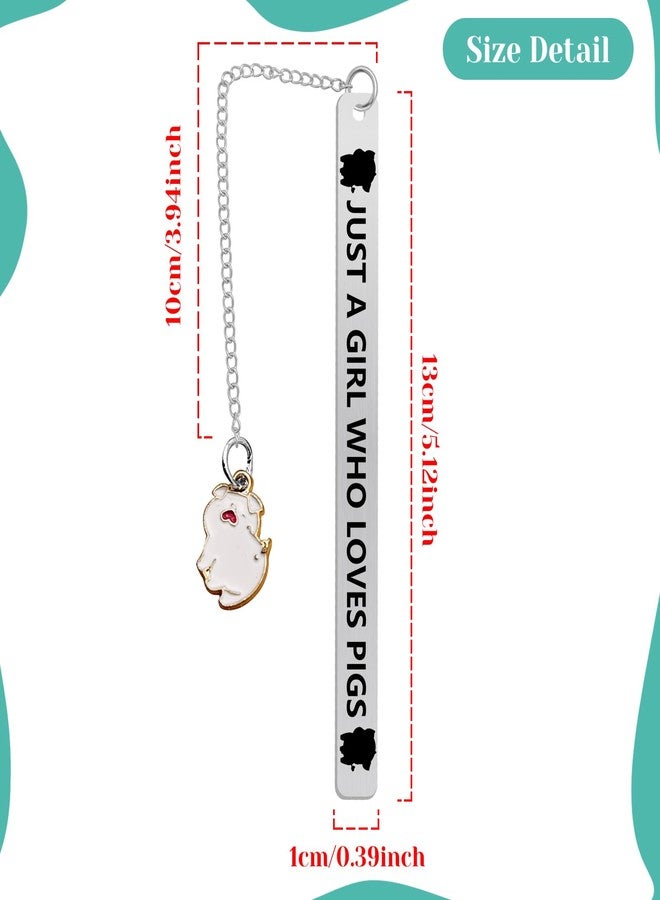 Baipilu Pig Lover Bookmark Pig Gifts for Girls Women Christmas Graduation Birthday Gift Ideas for Daughter Sister Bestie Friends Animal Lovers for Teen Girls Animal Bookmark for Readers - Image 2