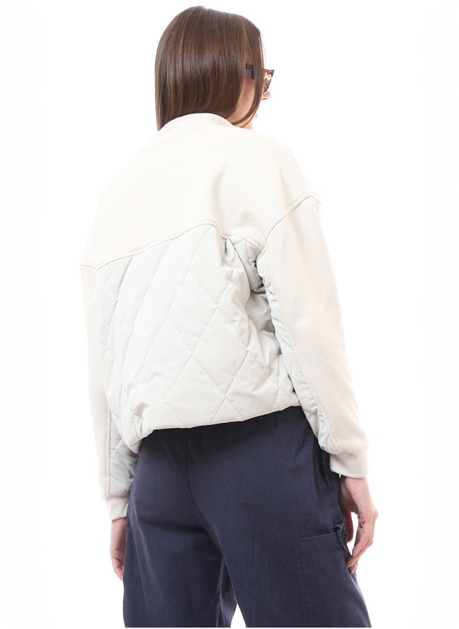 RAVIN Cotton Light Beige Jacket with Waterproof Quilt  - Image 3