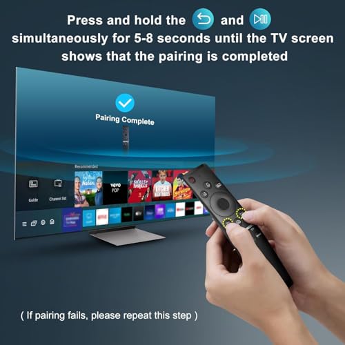 KPDP Original Sammsung Voice Remote Compatible for Samsung Smart TV QLED UHD Frame Curved Solar 4K 8K Q60 Q70 Q80 Q90 8 Series 9 Series TU8000 AU8000 Voice Remote Control Replacement, Black - Image 2