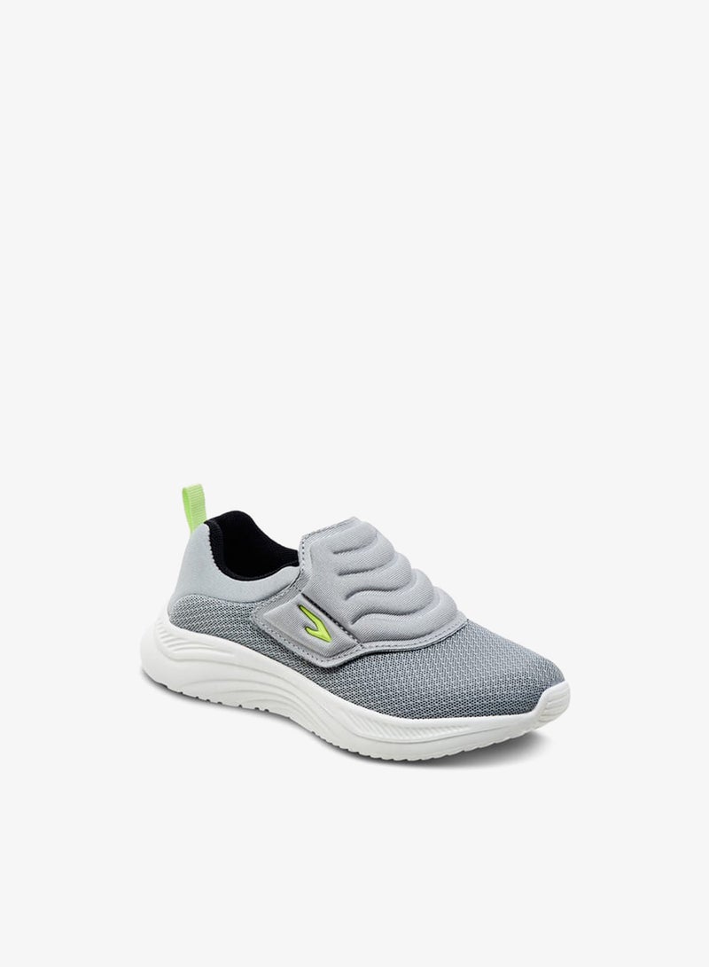 Dash Boys Textured Sneakers with Hook and Loop Closure - Image 2