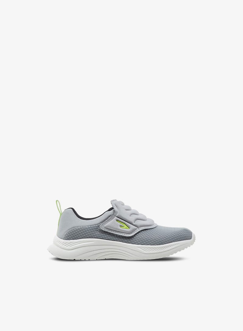 Dash Boys Textured Sneakers with Hook and Loop Closure - Image 1