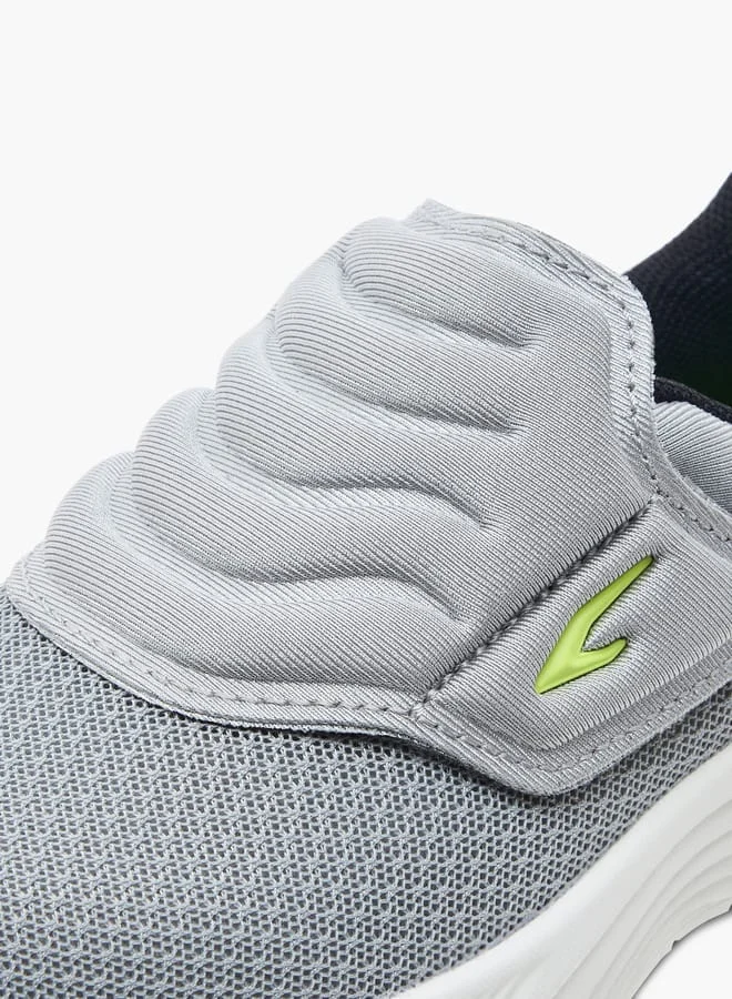 Dash Boys Textured Sneakers with Hook and Loop Closure