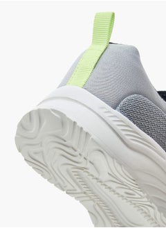 Dash Boys Textured Sneakers with Hook and Loop Closure  - Image 5
