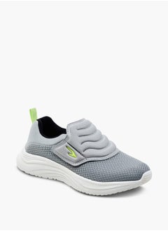 Dash Boys Textured Sneakers with Hook and Loop Closure  - Image 2
