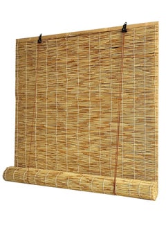 LINGWEI Window Blinds Bamboo Roller Blinds Natural Wooden Bamboo Blinds Hanging Window Curtain Bamboo Blinds Roll Up Shades Reed Curtain  - Image 1