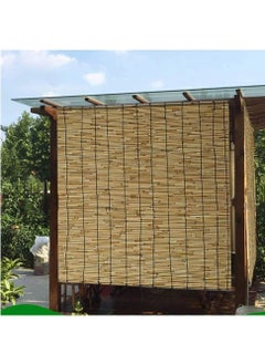 LINGWEI Window Blinds Bamboo Roller Blinds Natural Wooden Bamboo Blinds Hanging Window Curtain Bamboo Blinds Roll Up Shades Reed Curtain  - Image 3