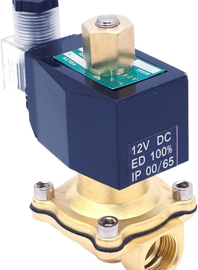 Brass 2 Way Gas Solenoid Valve 3 4 Inch NPT 24VDC Normally Opened Electric Valve - Image 3