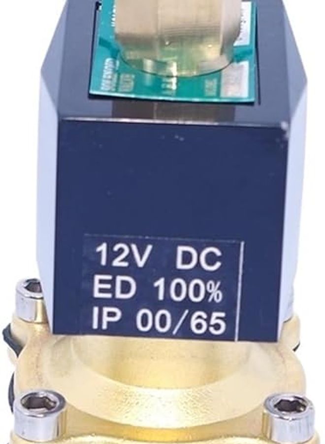 Brass 2 Way Gas Solenoid Valve 3 4 Inch NPT 24VDC Normally Opened Electric Valve - Image 4