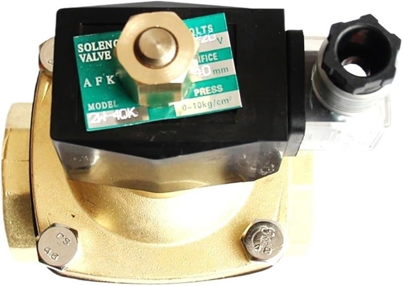 Brass 2 Way Gas Solenoid Valve 3 4 Inch NPT 24VDC Normally Opened Electric Valve - Image 5