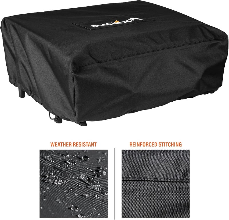 Blackstone 1724 Waterproof 600D Polyester Heavy Duty Flat top Gas Grill Cover Exclusively Fits 22" Griddle Cooking Station Without Hood, Black Occasional & permanent usable - Image 4
