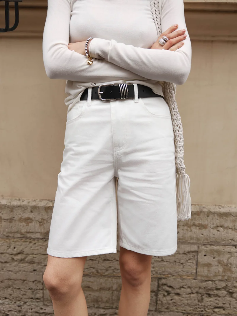 Lichi Loose denim shorts