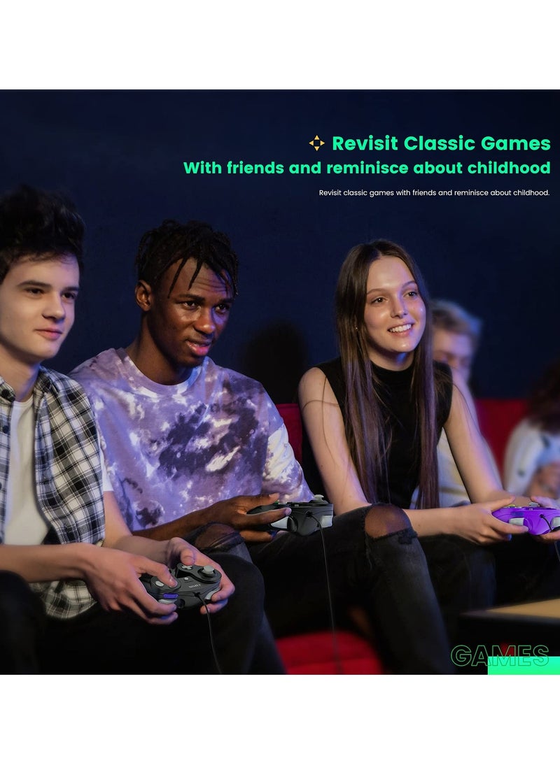 SOLARAE 2PCS Wired Controller Classic Gamepad for Nintendo Wii Controller - Enhanced (Black) - Image 5