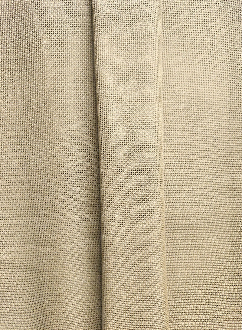 Soft Cotton Jute Fabric, 6.5 yards, Beige - Image 1