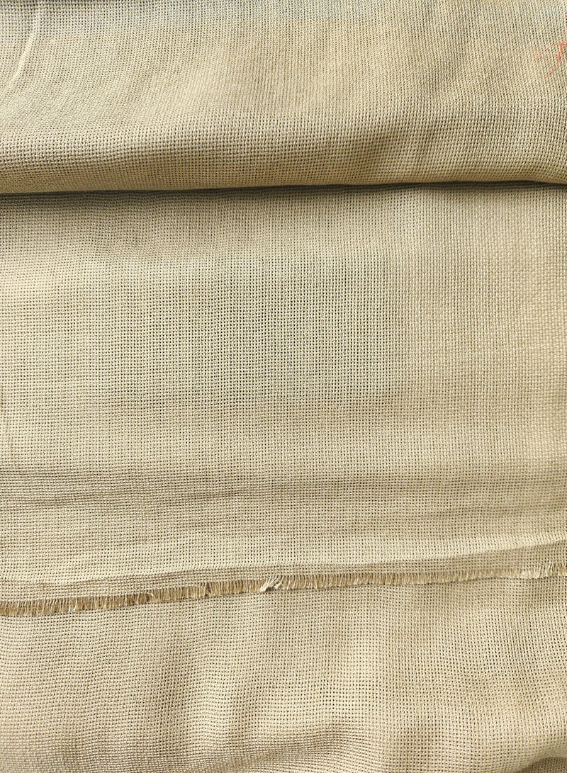 Soft Cotton Jute Fabric, 6.5 yards, Beige - Image 2