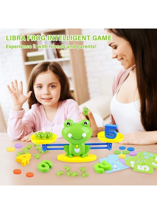 ضفدع توازن لعبة الرياضيات, الأطفال وزن مقياس لعب العد التعليمي لأطفال ما قبل المدرسة / رياض الأطفال,تعلم الأرقام أداة تعليم الرياضيات ل3-5 سنوات من العمر الأولاد البنات, هدية عيد الميلاد للأطفال الممتعة - Image 5