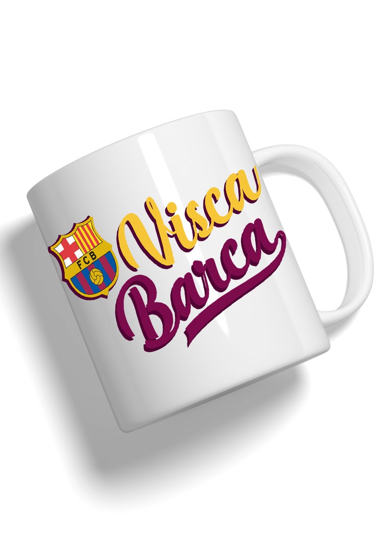 عالم الموضة كوب بطباعة عالية الجودة بتصميم نادي برشلونة - Image 2