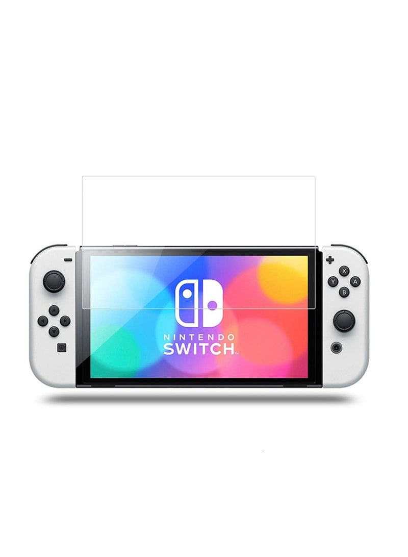 1 Pcs Screen Protector Compatible with Nintendo Switch OLED 9H Hardness Tempered Glass Protective Film Scratch Resistant Anti-Fingerprint Crystal Clear - Image 3