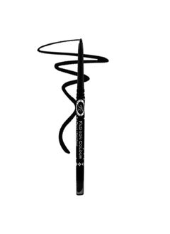Fashion Colour Intense Black Kajal with Smudger 12H Long Stay Waterproof Smudgeproof 3-in-1 Kajal Eyeliner Smokey Eyeshadow Matte  - Image 1