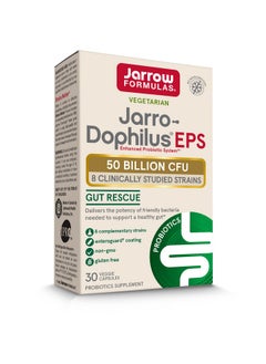 jarrow formulas Jarrodophilus Eps Gut Rescue Probiotic 50 Billion Cfu 30 Servings (Enteric Coated Veggie Caps) 8 Clinically Studied Strains Intestinal & Immune Health Dietary Supplement  - Image 2