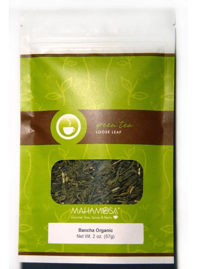 Mahamosa Bancha Organic 2 Oz, Japan (Japanese) Loose Leaf Green Tea (Looseleaf)  - Image 1
