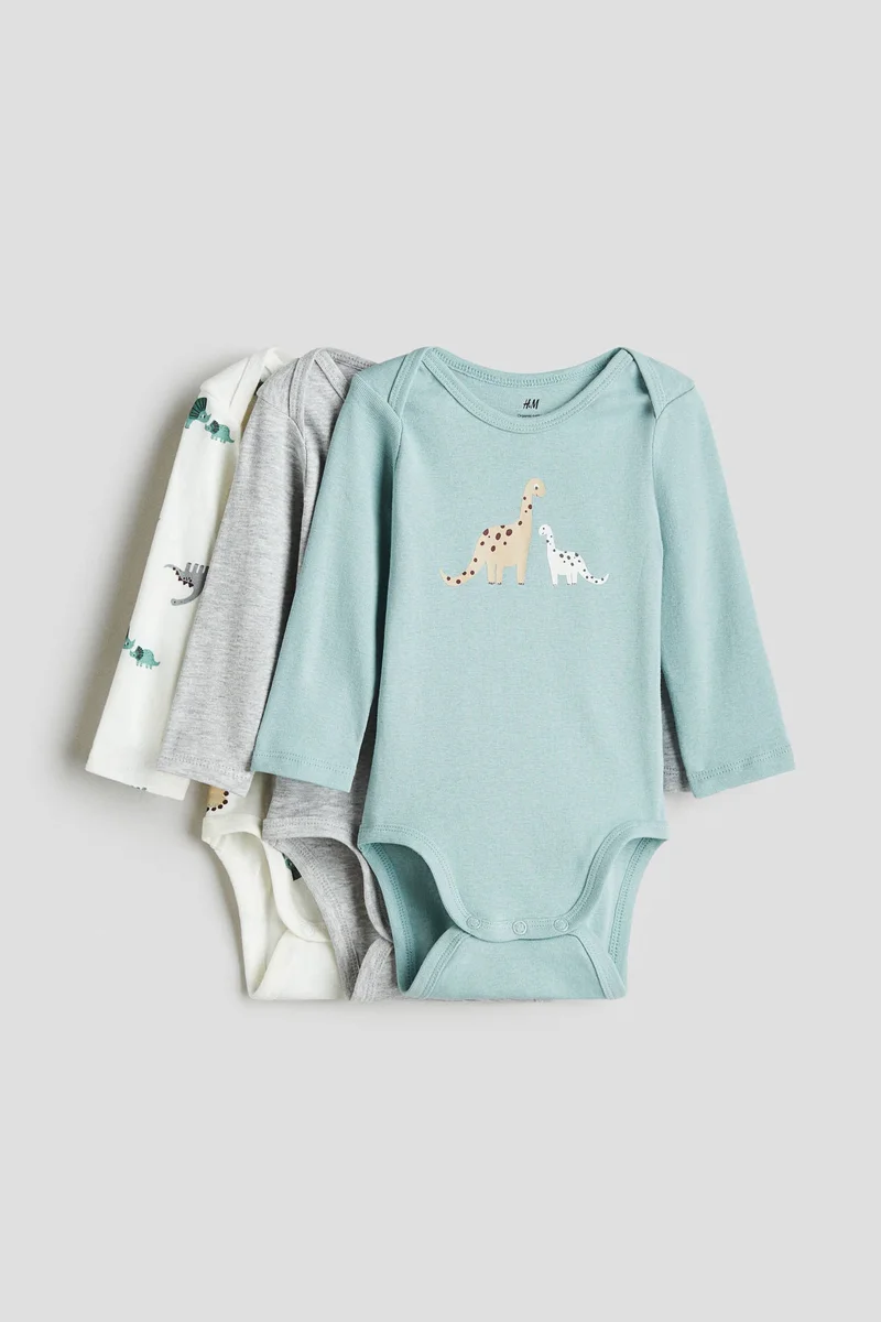 اتش اند ام بودي من الجيرسيه المزين بطبعات - عبوة من 3