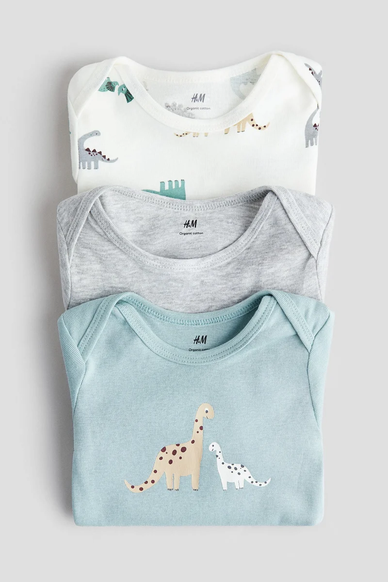 اتش اند ام بودي من الجيرسيه المزين بطبعات - عبوة من 3