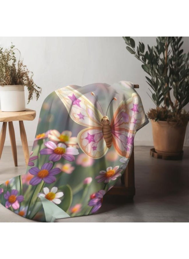 عام بطانية رقيقة من الفانيلا الكرتونية للأطفال أو الطلاب (دافئة ومريحة ومناسبة للنوم والألعاب) 100 سم * 150 سم - 490 - Image 1