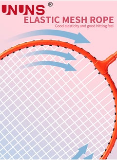 UNUNS Badminton Volleyball Combo Set With 4.1m Net,4 Badminton Rackets,6 Nylon Badminton Shuttlecocks,1 PU Volleyball Size 5,1 Pump,Portable Outdoor Game Kits For Backyard Beach Lawn  - Image 5