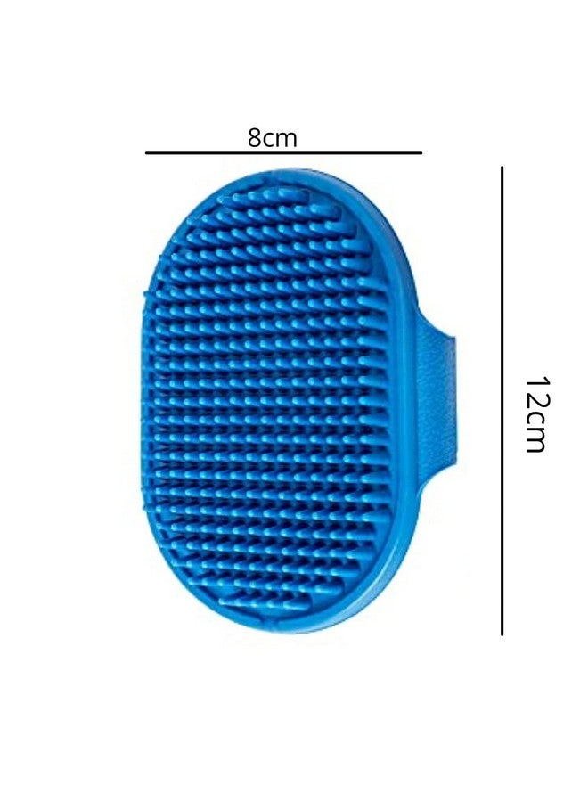 فرشاة يد للعناية بالحيوانات الأليفة وتدليكها وفرشاة شعر ذات شعيرات مزدوجة الجوانب مثالية للعناية بالكلاب والجراء ذات الشعر القصير والطويل - متعددة الألوان (عبوة من قطعة واحدة) - Image 2