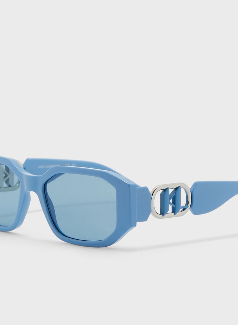 Karl Lagerfeld Modified Rectangle Sunglasses - Image 3