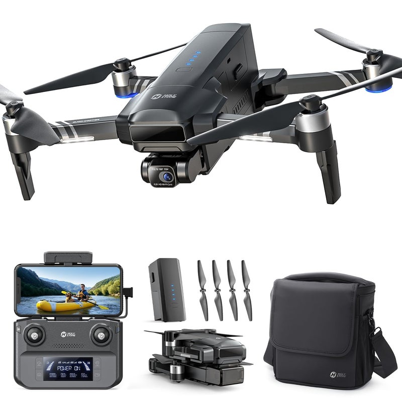 Holy Stone HS600 2Axis Gimbal Drones with Camera for Adults 4K EIS Integrated Remote ID 20000 FT Range Transmission GPS Drone with Brushless Motors 4K30FPS Follow Me Level 6 Wind Resistance - Image 2