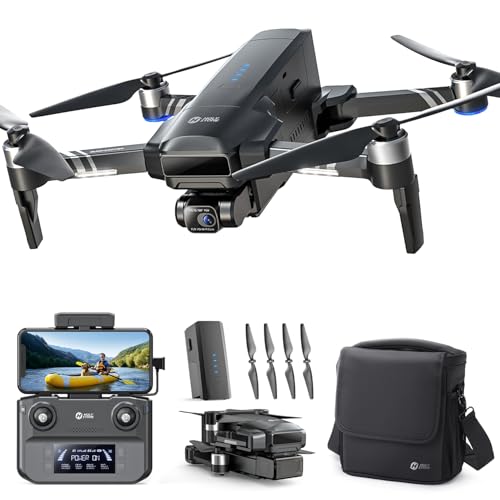 Holy Stone HS600 2Axis Gimbal Drones with Camera for Adults 4K EIS Integrated Remote ID 20000 FT Range Transmission GPS Drone with Brushless Motors 4K30FPS Follow Me Level 6 Wind Resistance - Image 1