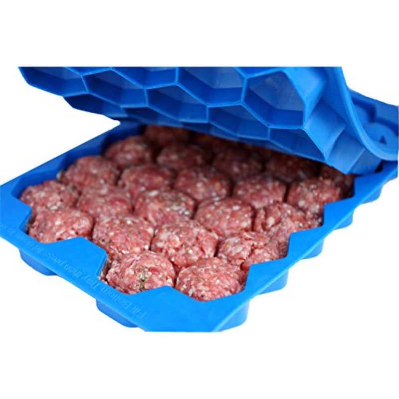 Shape+Store Master-32 1 oz Maker Meatball Making Tool, Plastic, Deep Blue - Image 1