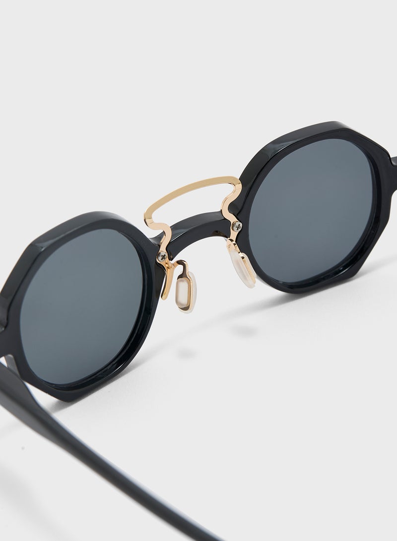 Seventy Five Hexagone Shape Casual Sunglasses  - Image 3
