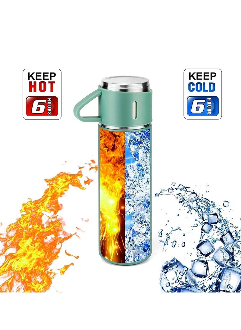 JAJEEK NEW Vacuum Insulated Flask 500ml/17.6oz Stainless Steel Thermo-Bottle with Cup for Coffee, Water, Hot & Cold Drinks – Durable & Stylish - Image 2