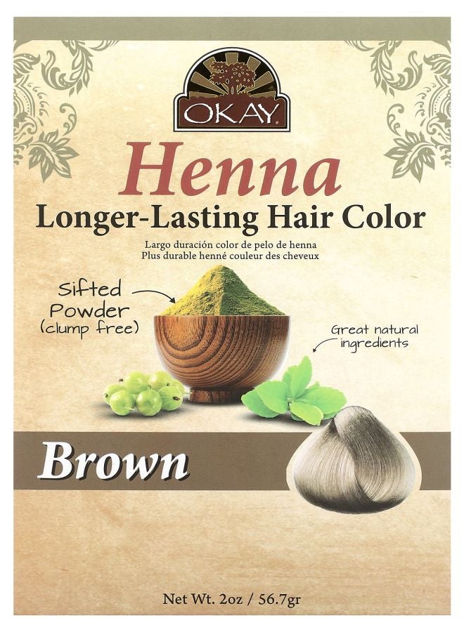 Henna Longer-Lasting Hair Color Brown 2 oz (56.7 g)