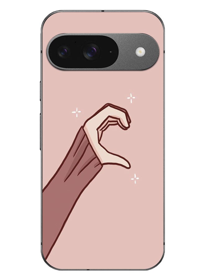 EYE CATCH Printed Protective Case Cover For Google Pixel 9 - One Hand Heart - Image 1