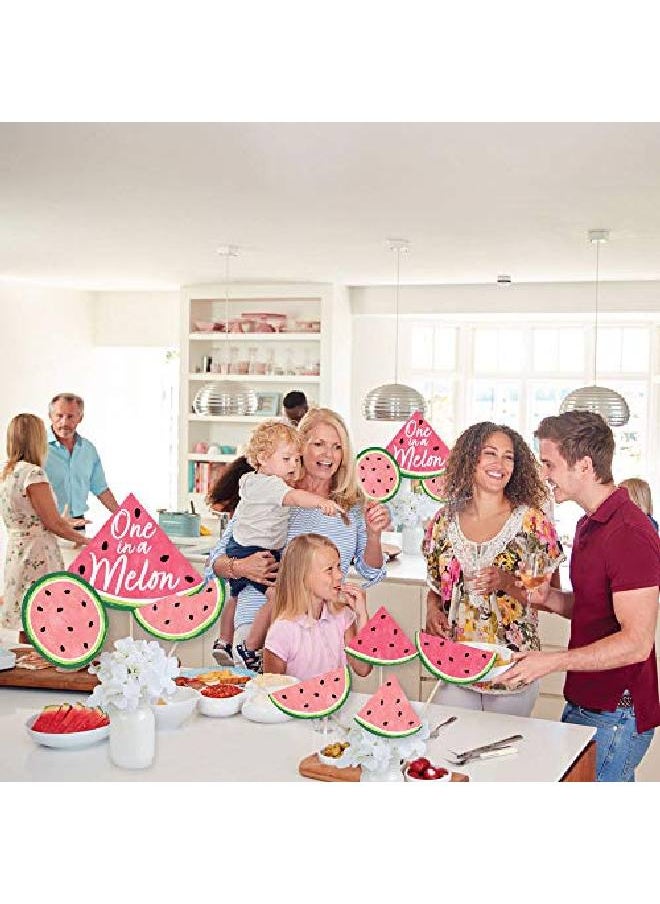 Big Dot of Happiness Sweet Watermelon Fruit Party Centerpiece Sticks Showstopper Table Toppers 35 Pieces  - Image 4