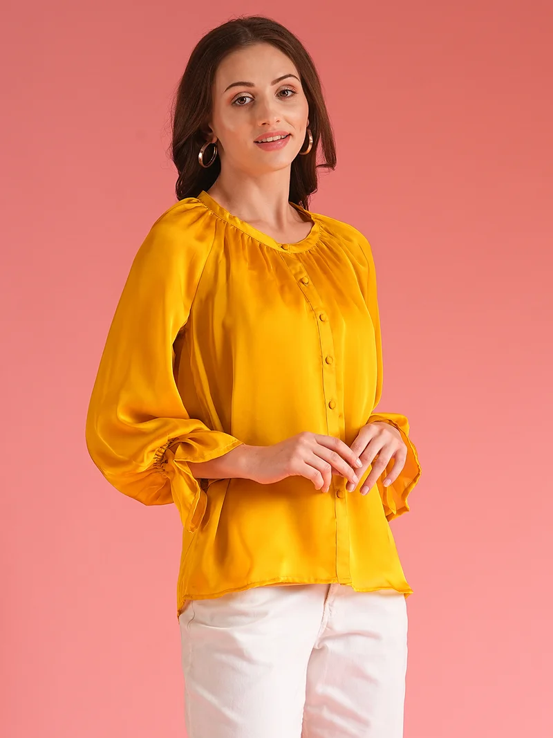 globus Women Loose Fit Raglan Sleeves Shirt Style Party Top