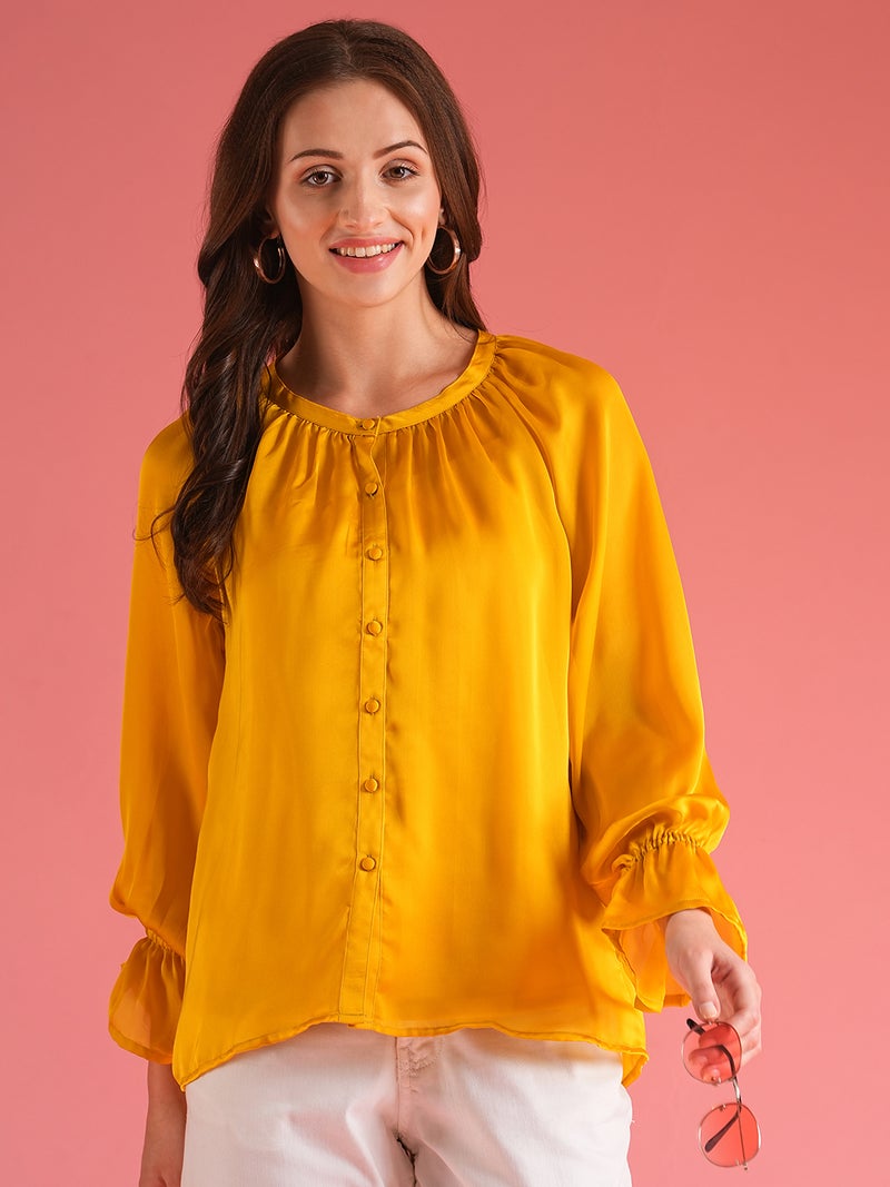 globus Globus Women Loose Fit Raglan Sleeves Shirt Style Party Top  - Image 1