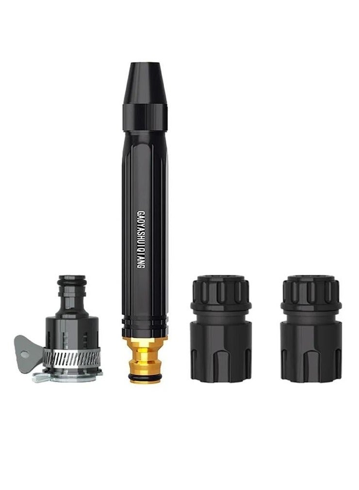 Upgrade Car Washing High Pressure Water Gun Garden Hose Nozzle Sprayer, Metal High Pressure Leak-proof Water Hose Nozzle with 3 Adjustable Spray Patterns for Garden Watering And Car Pet Washing  - Image 1